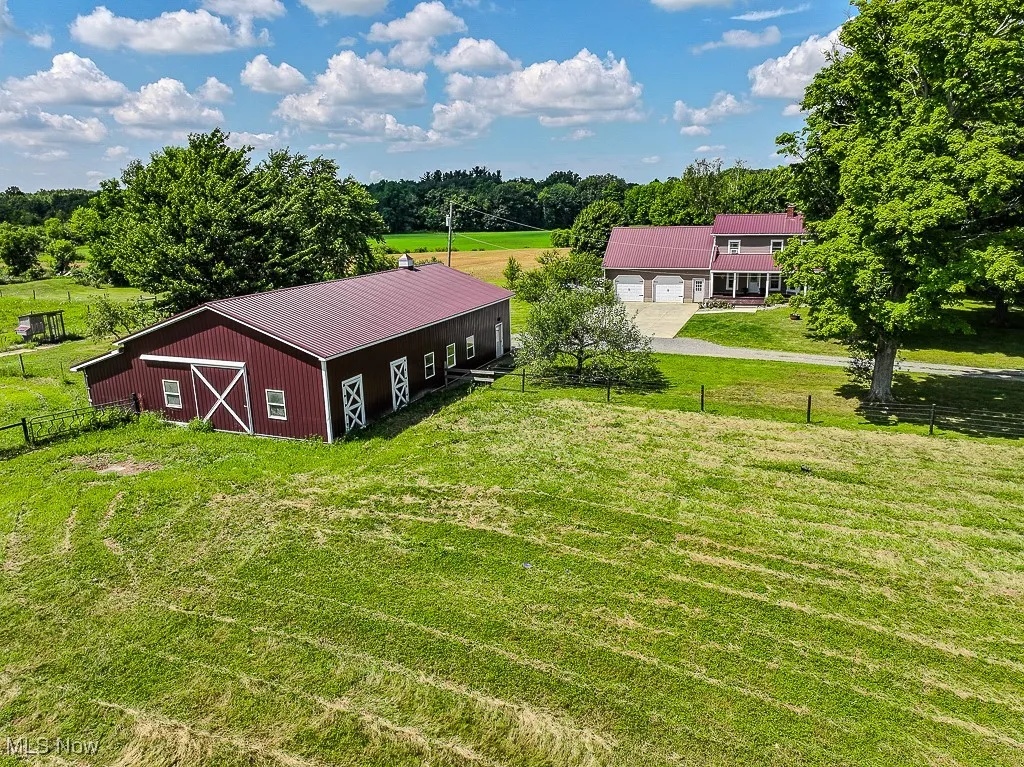 View from above of property