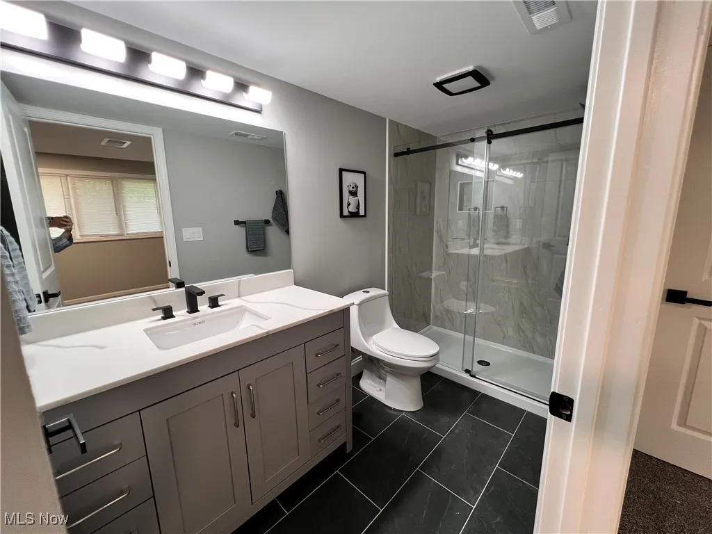 Lower level bath