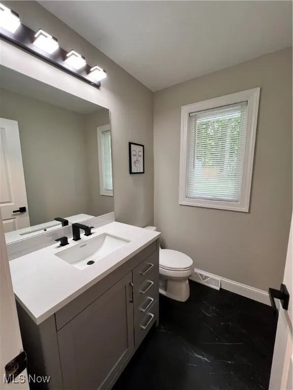 Main floor half bath