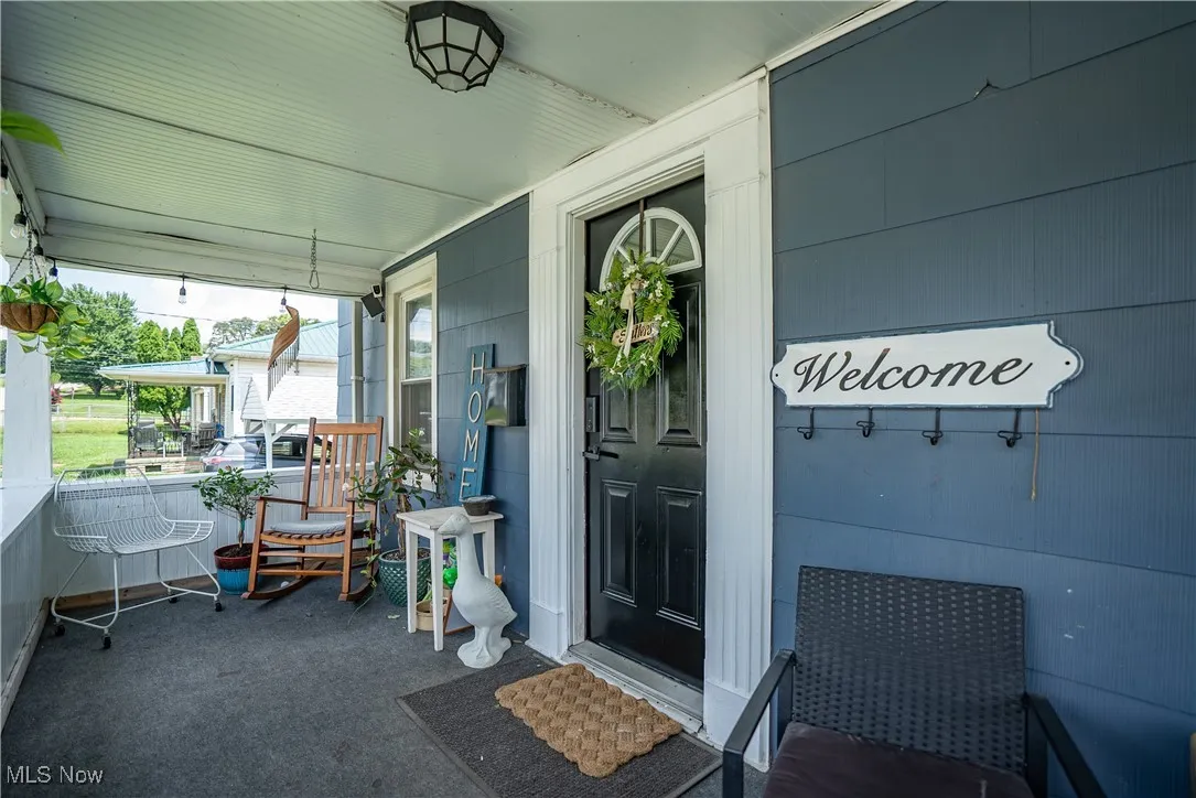 Inviting front porch