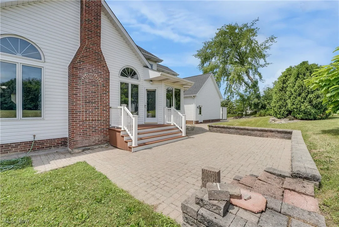 Pavered Patio off the back of the house