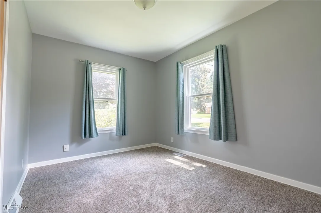 Spare room with carpet floors and healthy amount of natural light