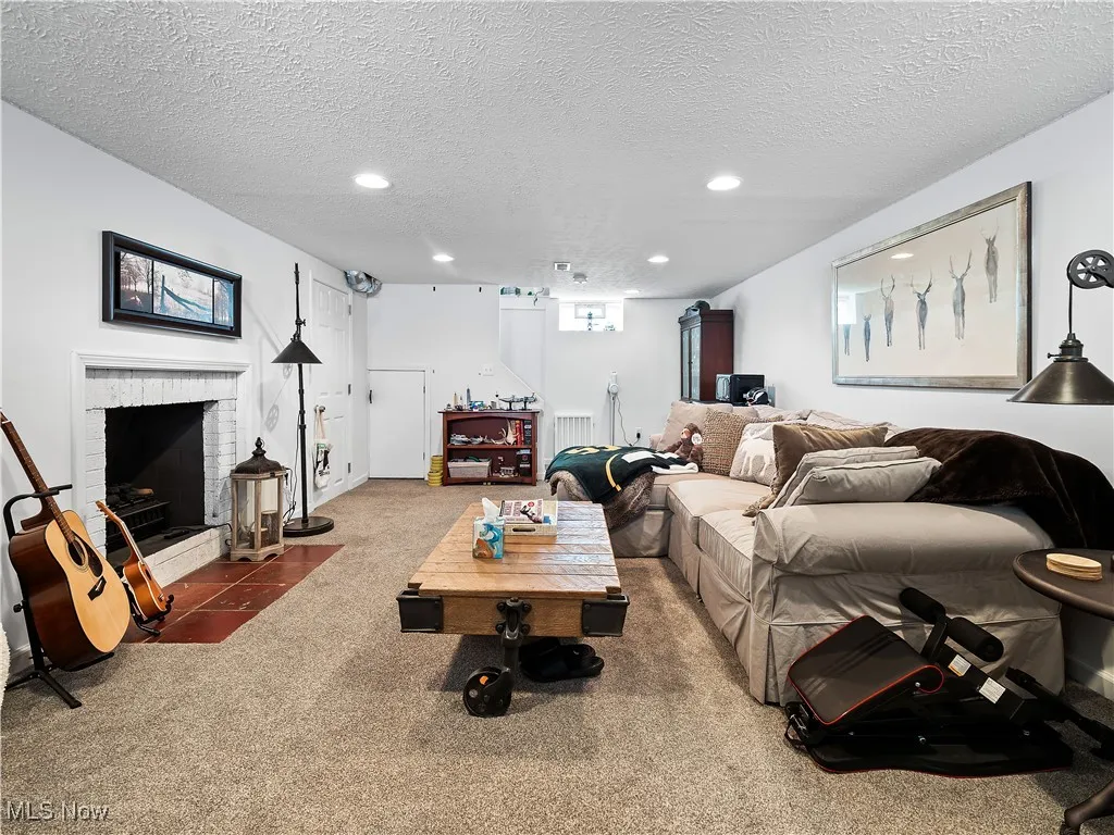 Finished basement area