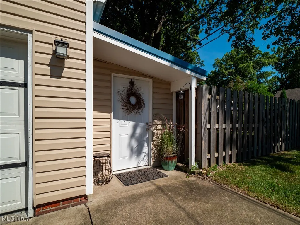 Additional storage shed attached to the garage