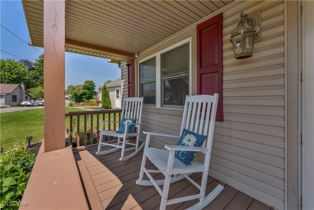 View of wooden porch