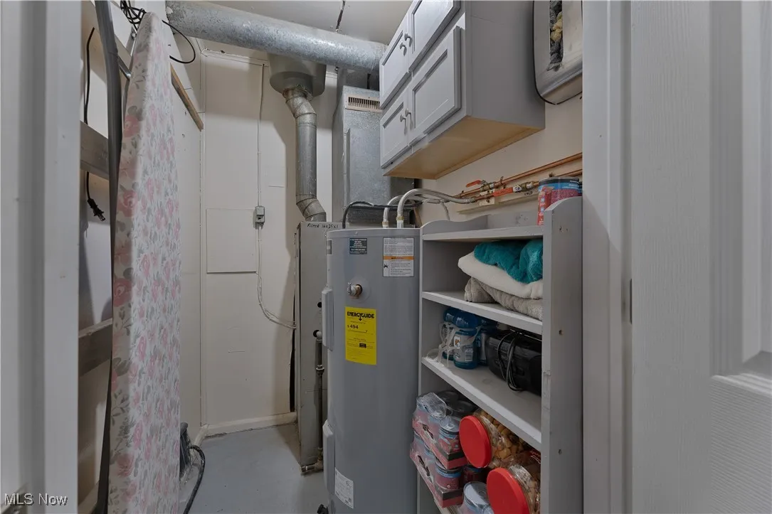 Utilities with electric water heater