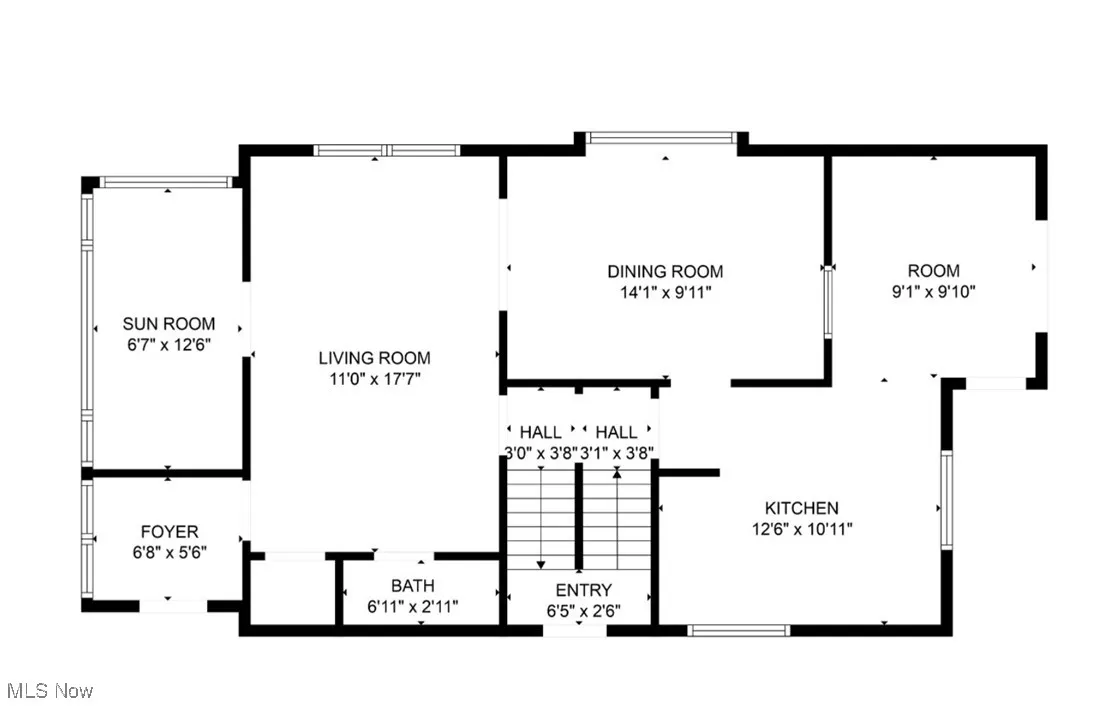 View of room layout