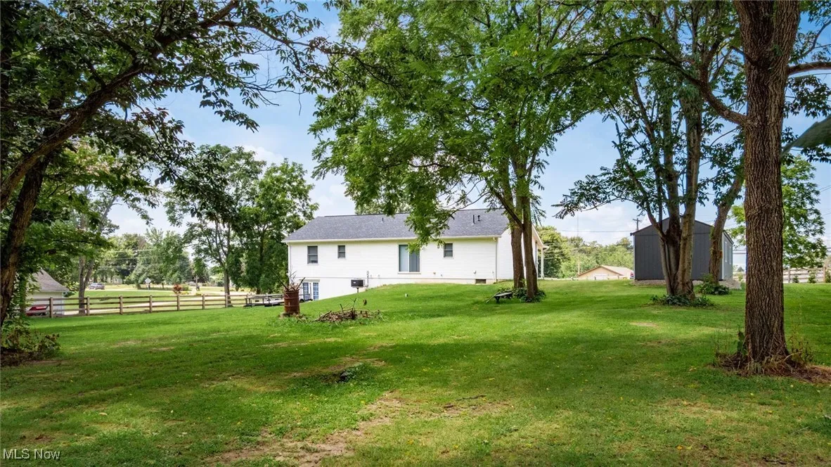 Rear view of property