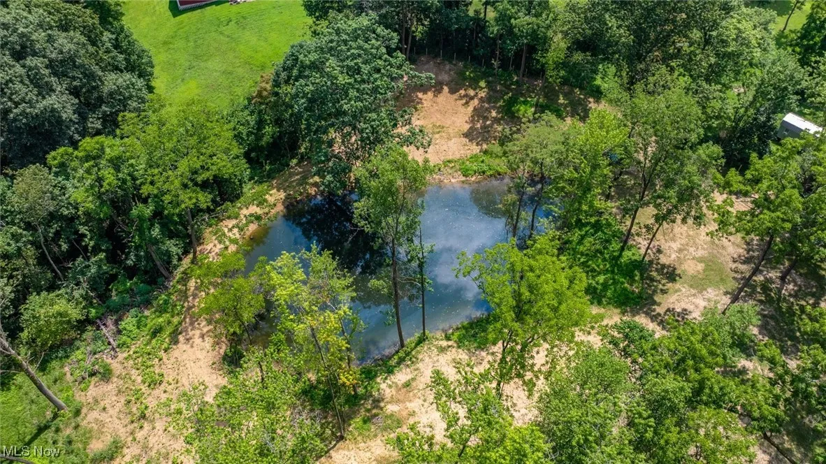 Drone / aerial view of a large body of water