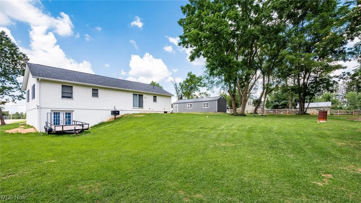 Rear view of property