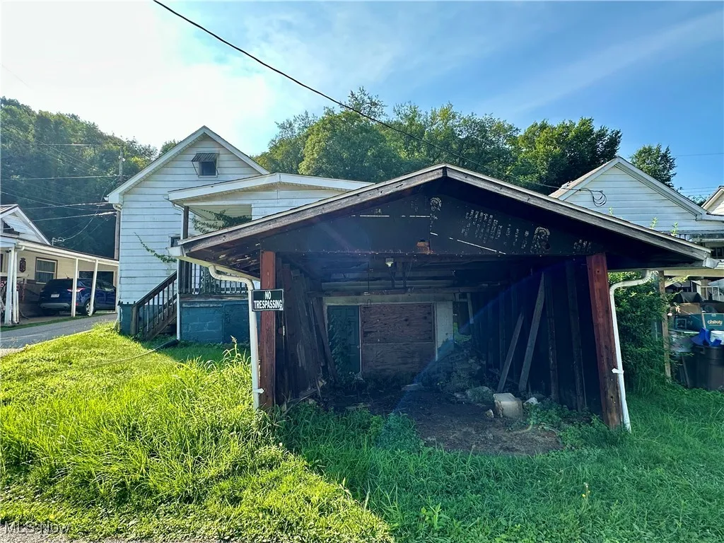 Back view of home