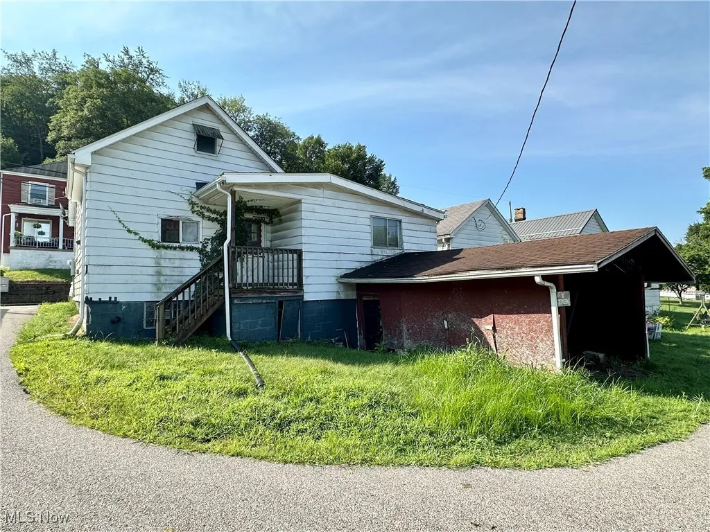 Back view of home