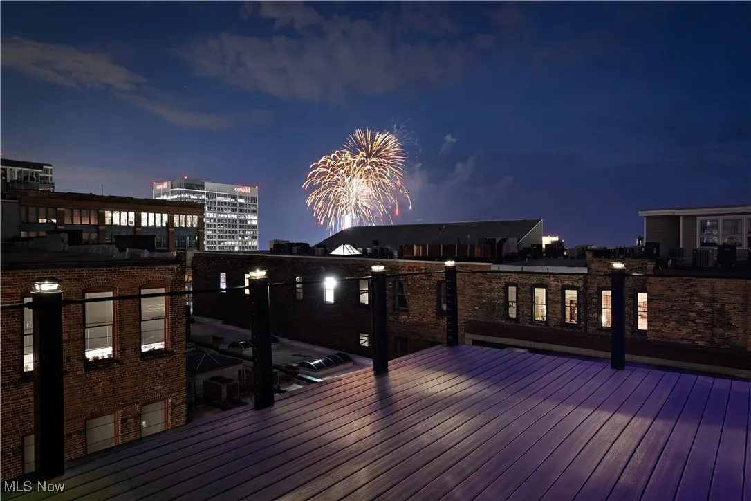 The rooftop deck provides front row seats to all downtown attractions, including fireworks and the annual air show.