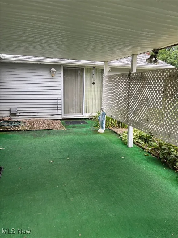 Covered patio