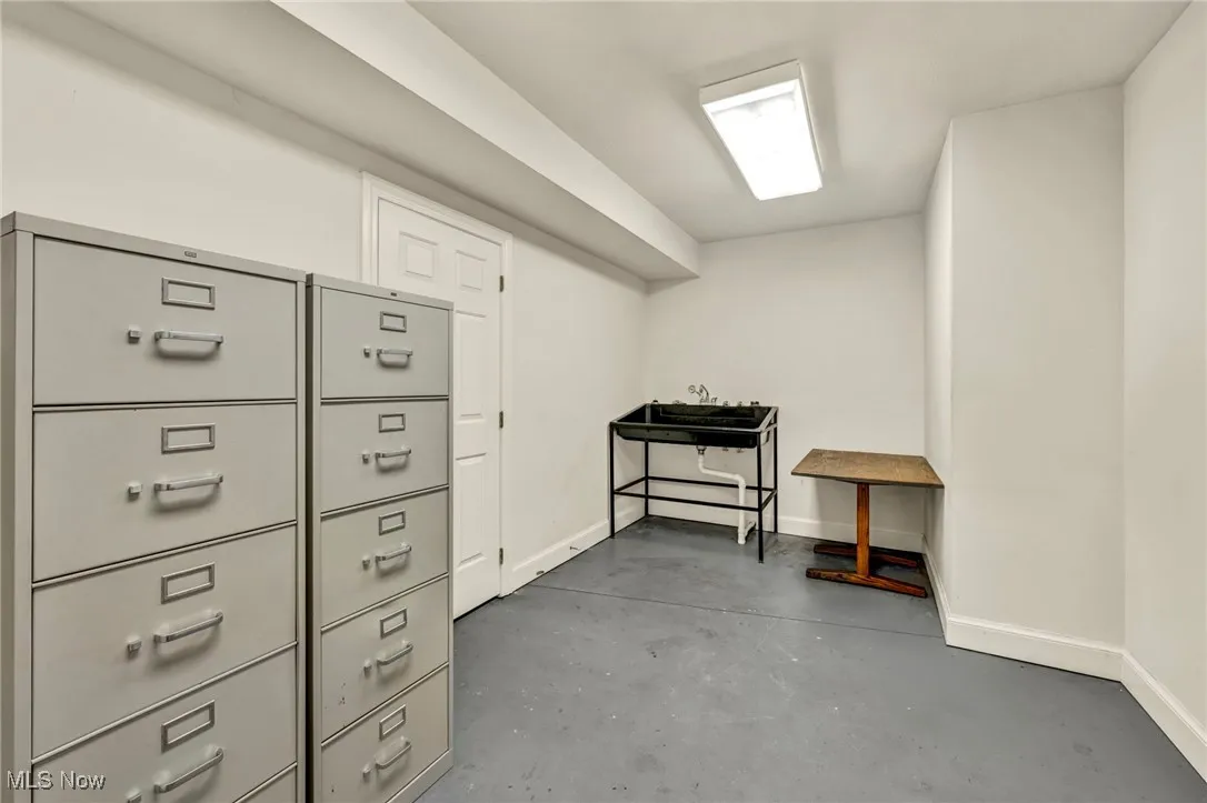 Below grade area with baseboards