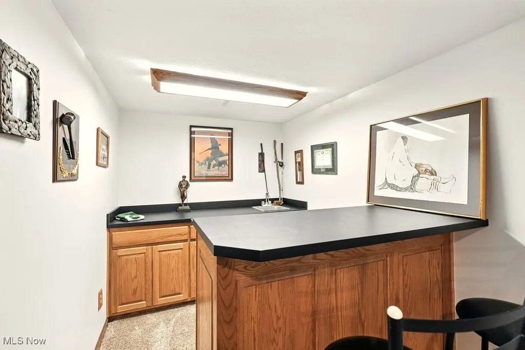 Wet Bar with Bar Refrigerator