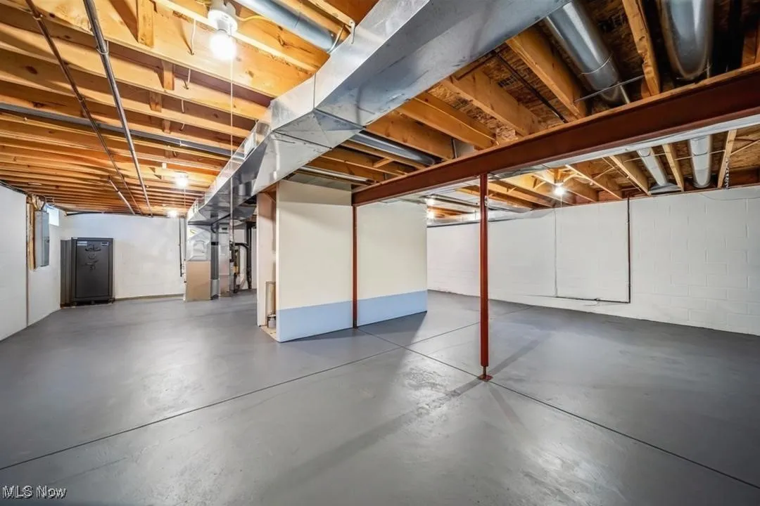 Full unfinished basement.