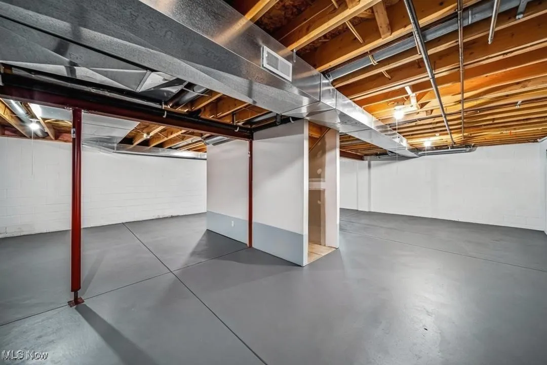 Full unfinished basement.