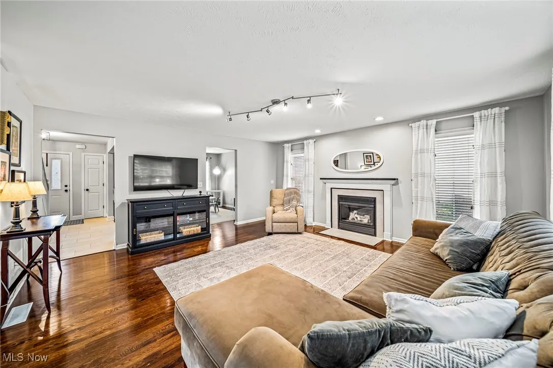 Features a gas fireplace.