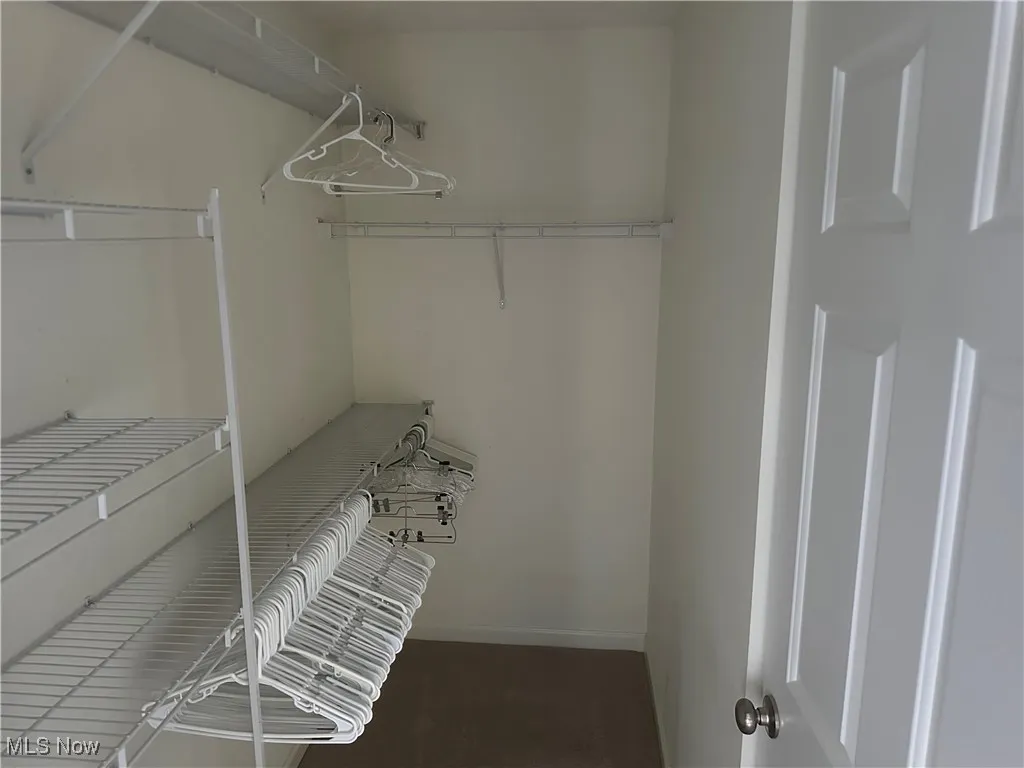 View of spacious closet