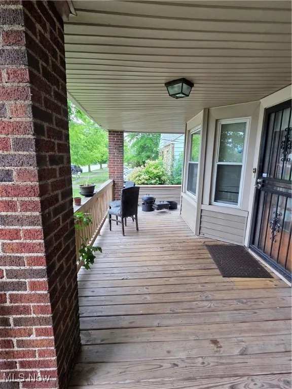 View of wooden terrace