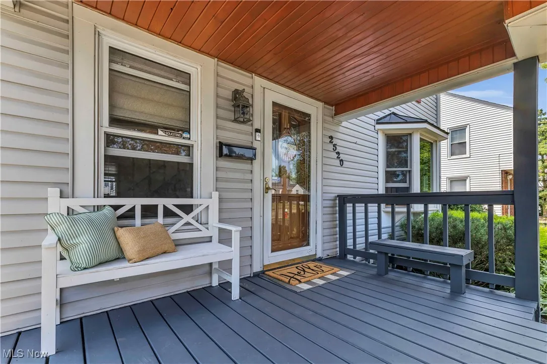 View of wooden porch