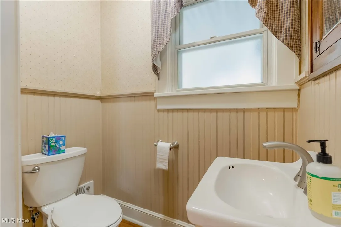 Half Bathroom off the Kitchen