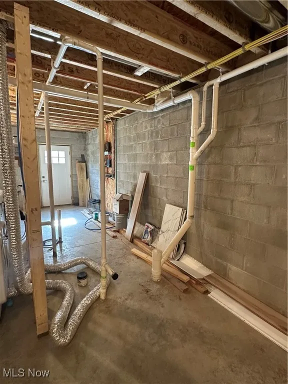 Plumbed bathroom