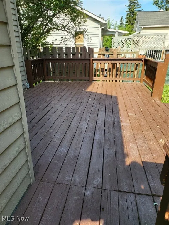 View of deck