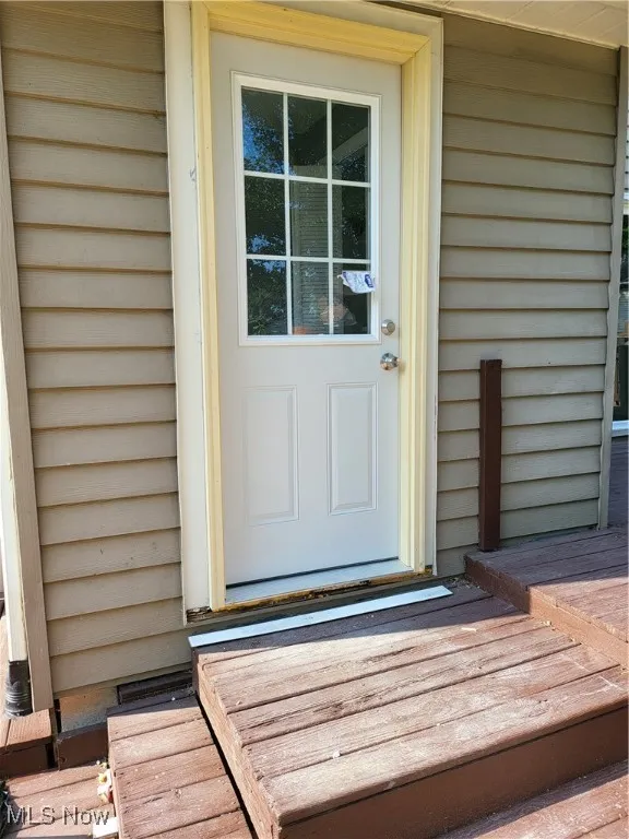 Doorway to property
