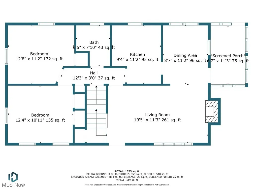 View of main level floor plan.