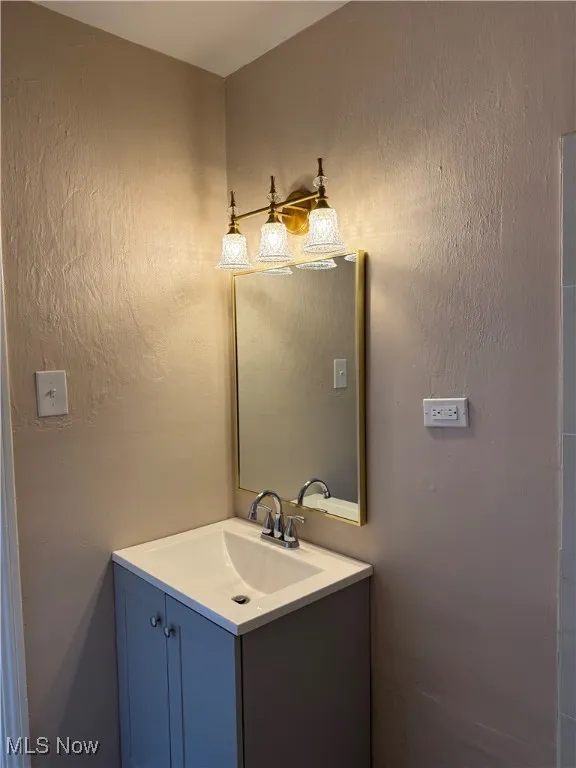 Bathroom featuring vanity