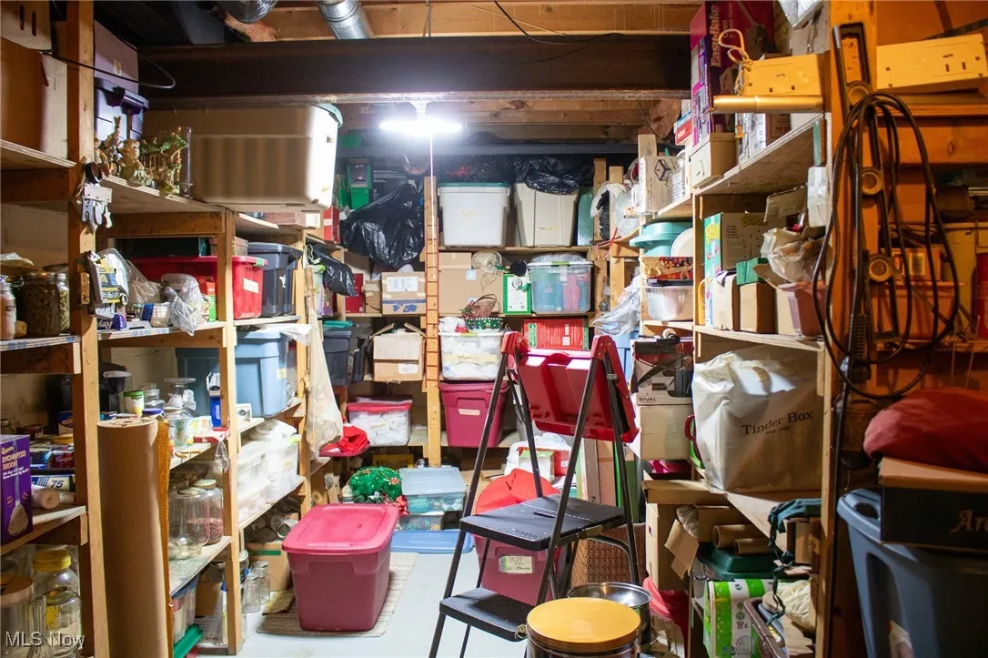 View of storage room