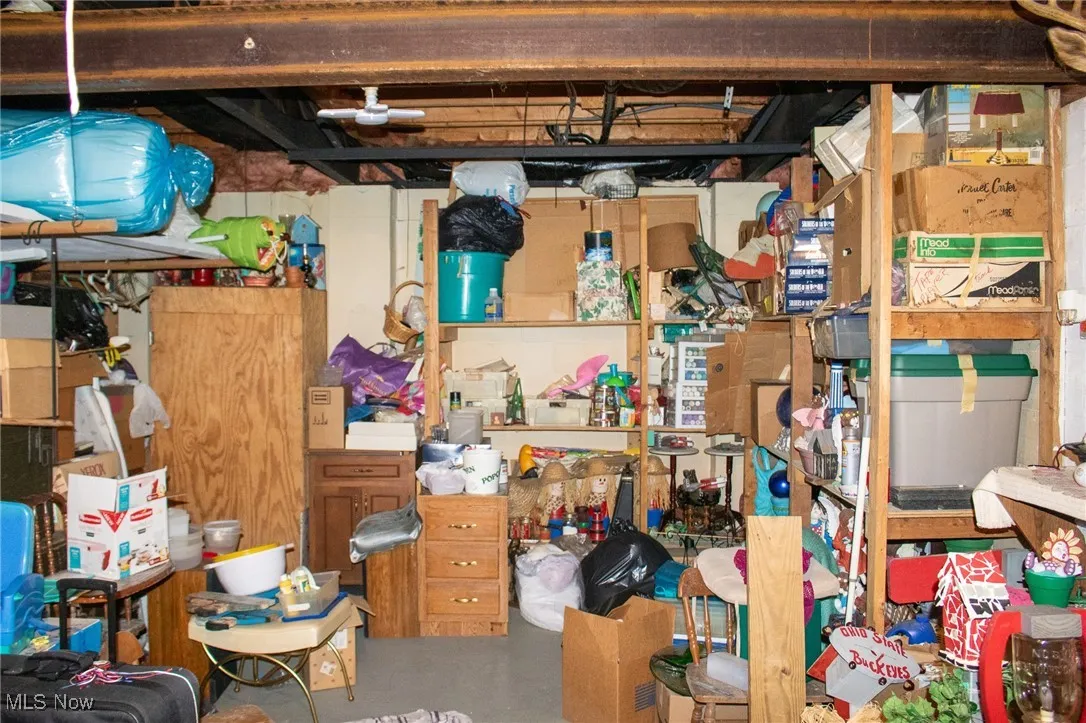 View of storage room