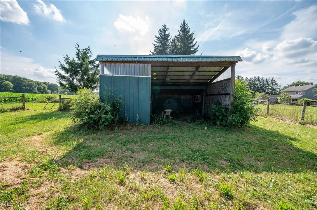 View of pole building