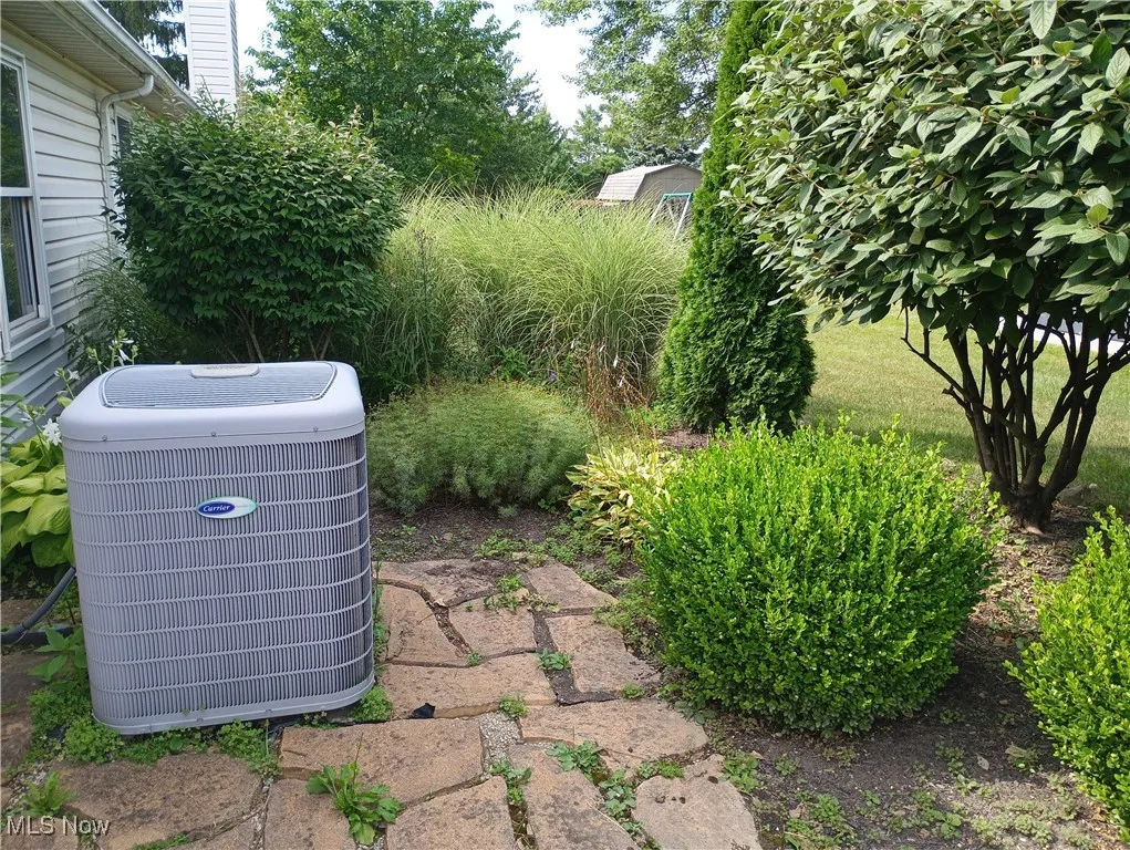 Exterior view of a central air condition unit