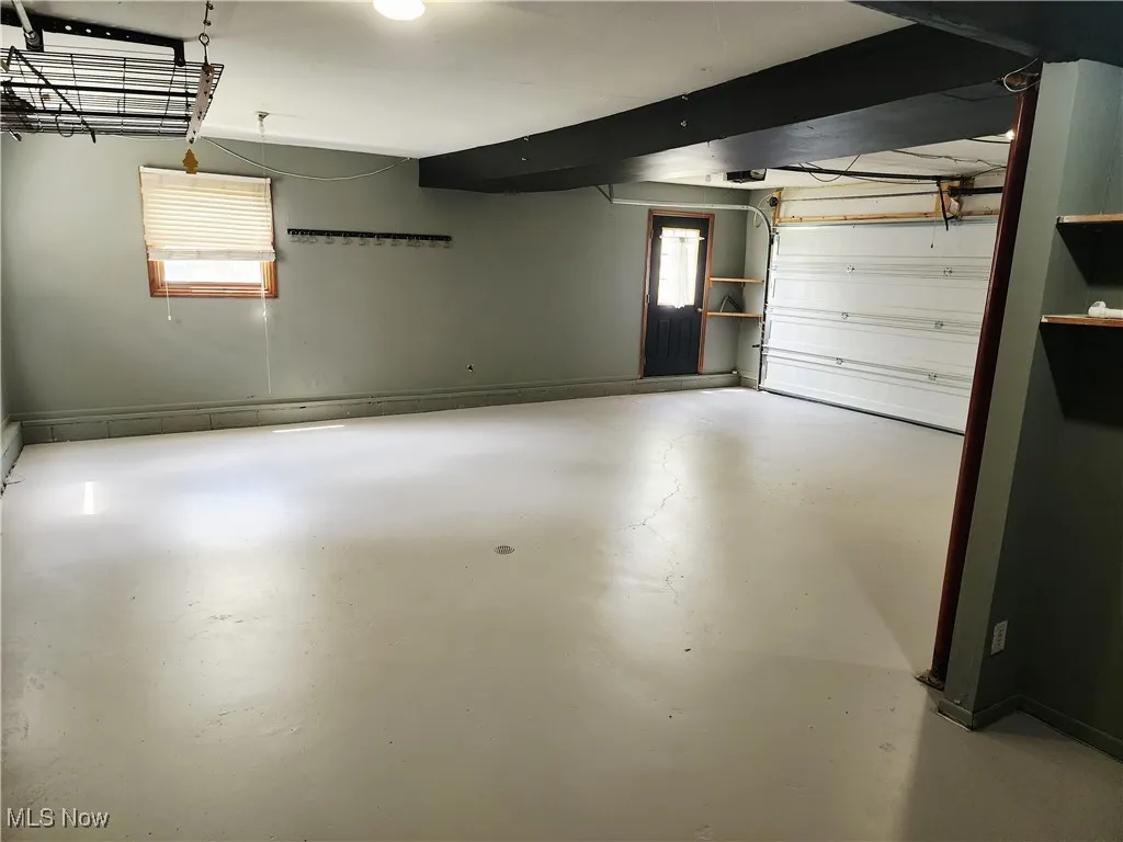 Garage with baseboards