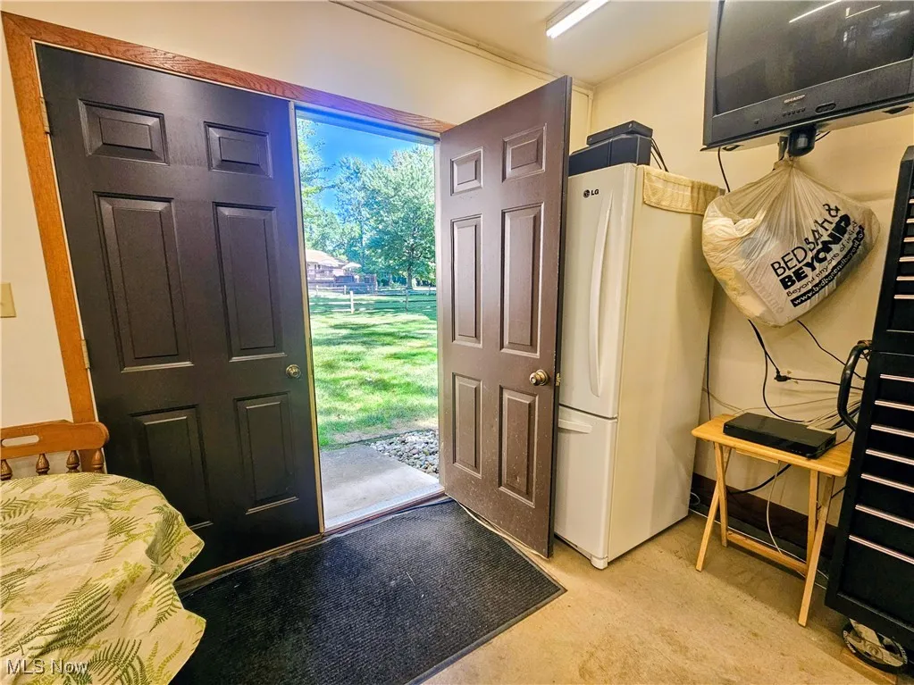 Entry to garage