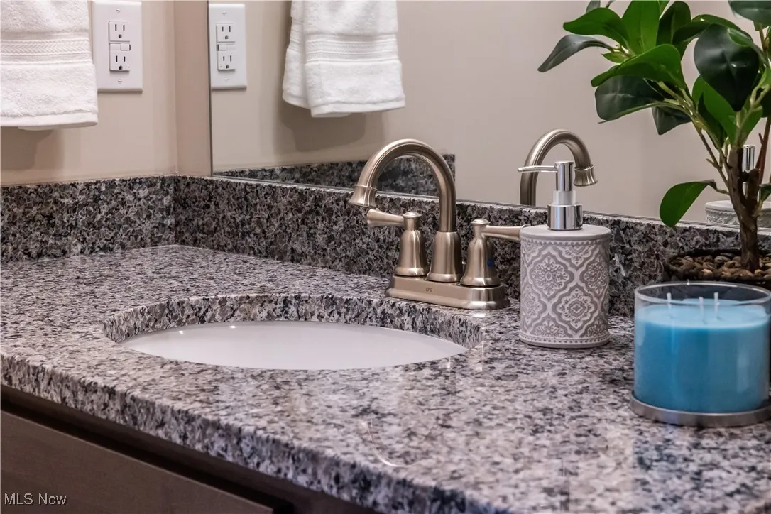 Bathroom view of vanity