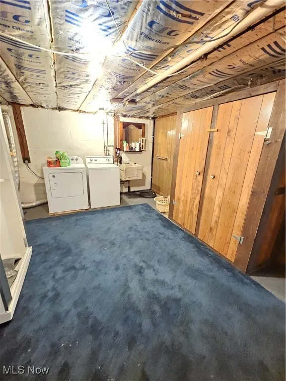 Laundry room and storage area