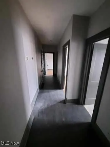 Hall with baseboards