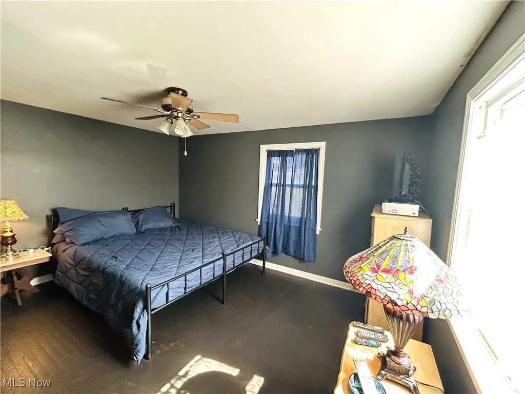 Bedroom with ceiling fan