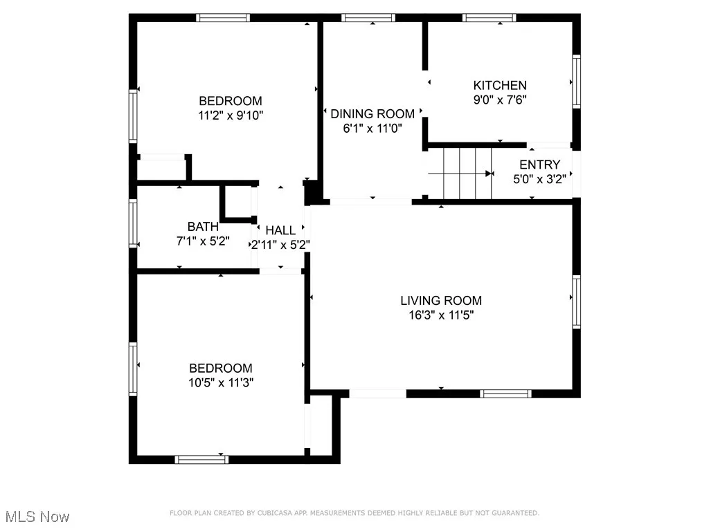 View of room layout