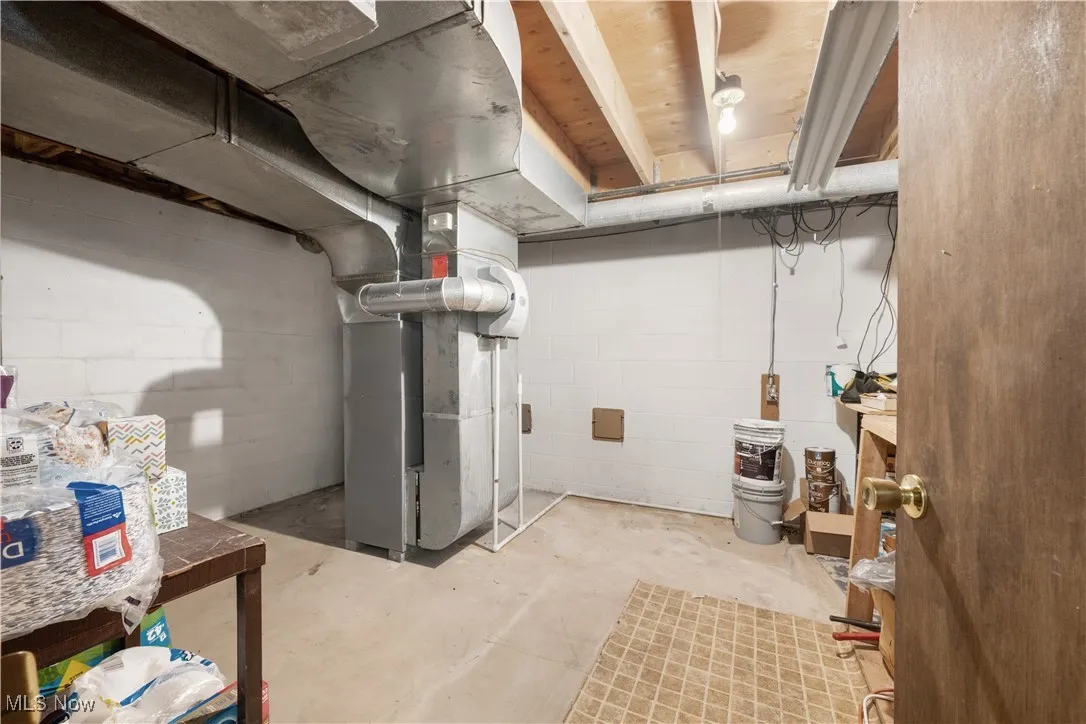 Basement mechanical room