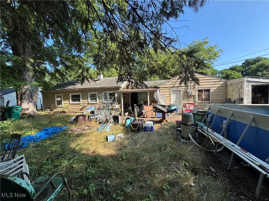 Rear view of house