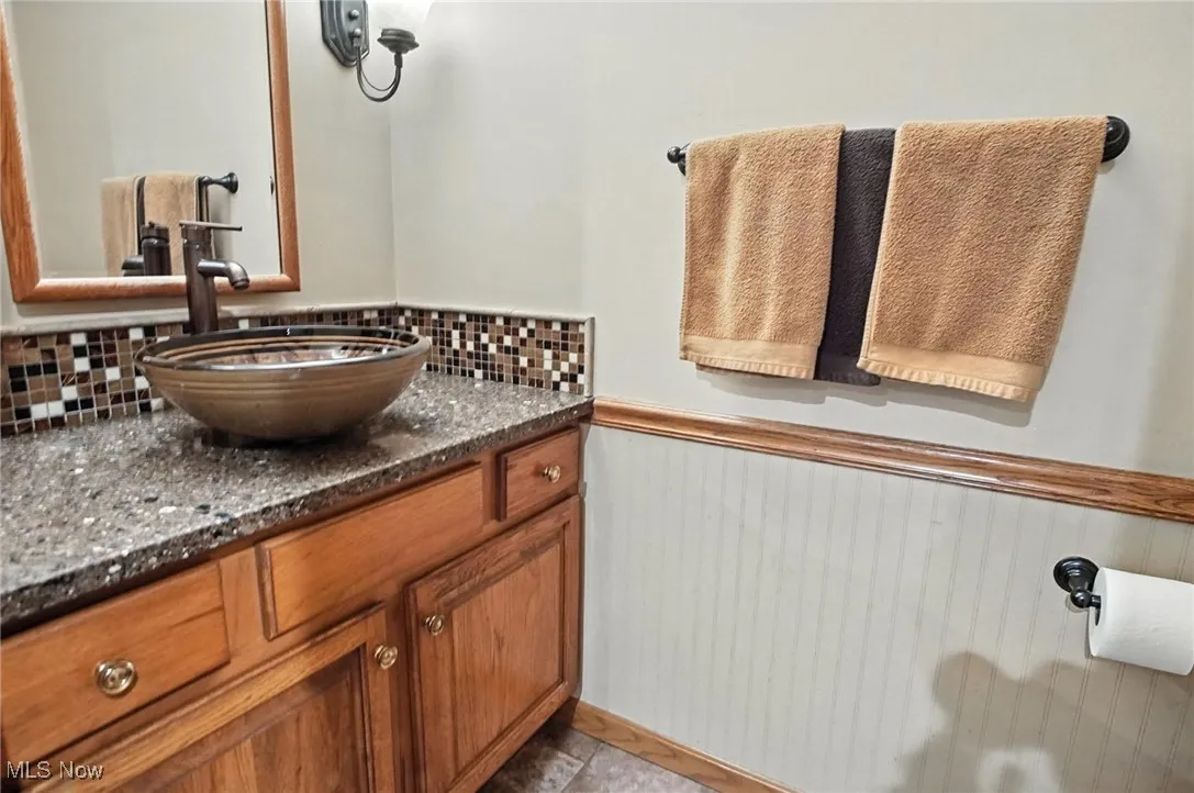 1/2 bath on the main floor