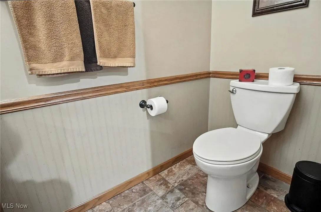1/2 bath on the main floor