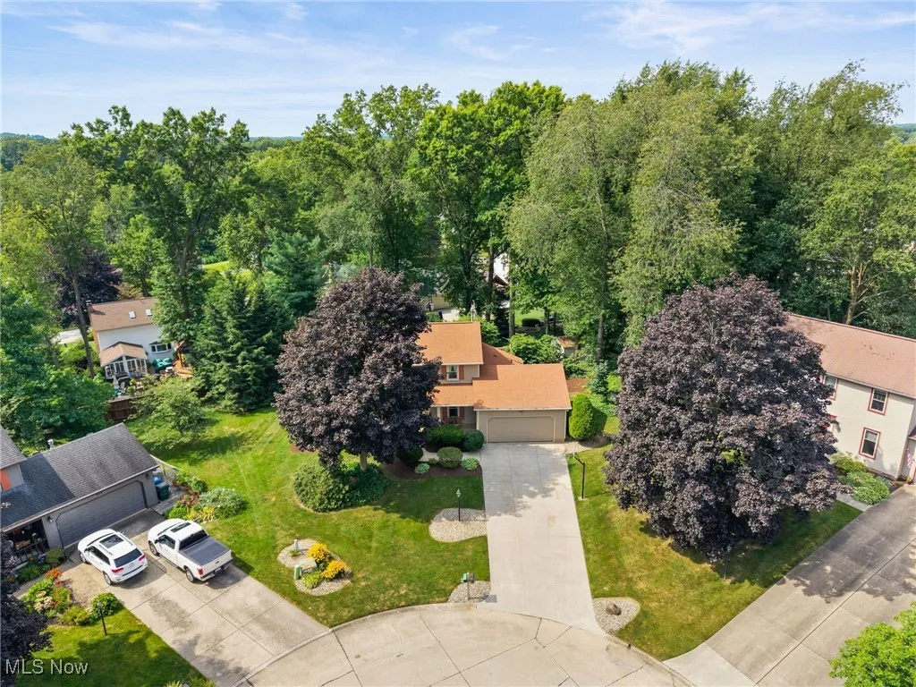 View from above of property