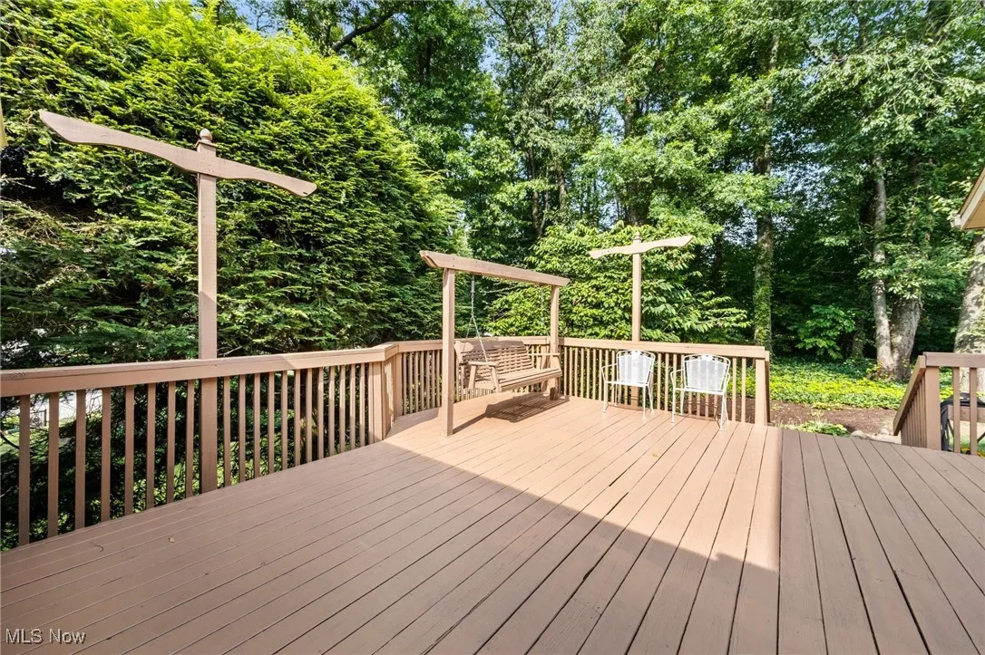View of deck