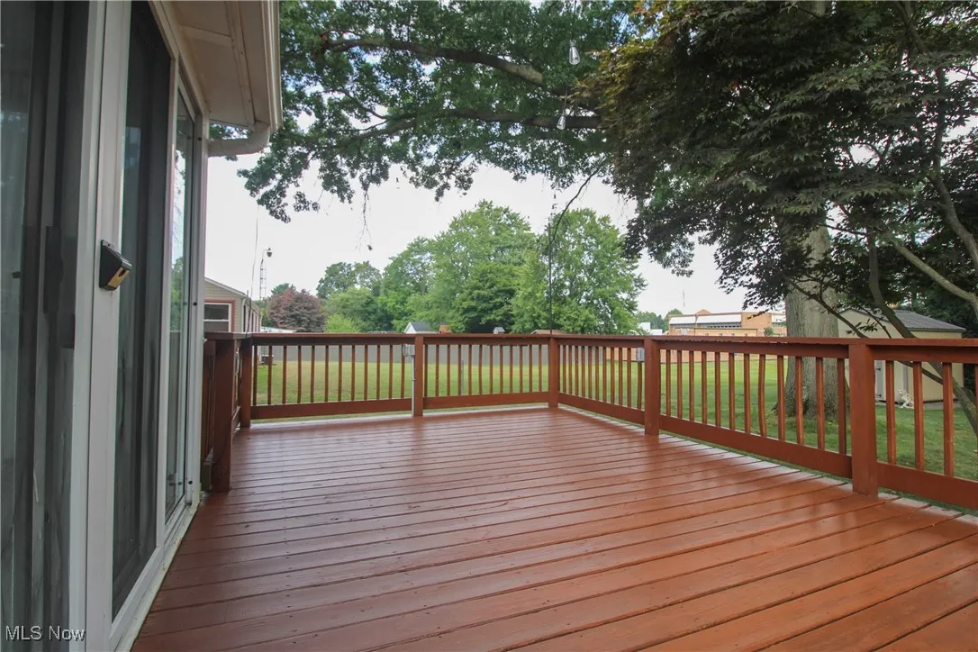 View of deck